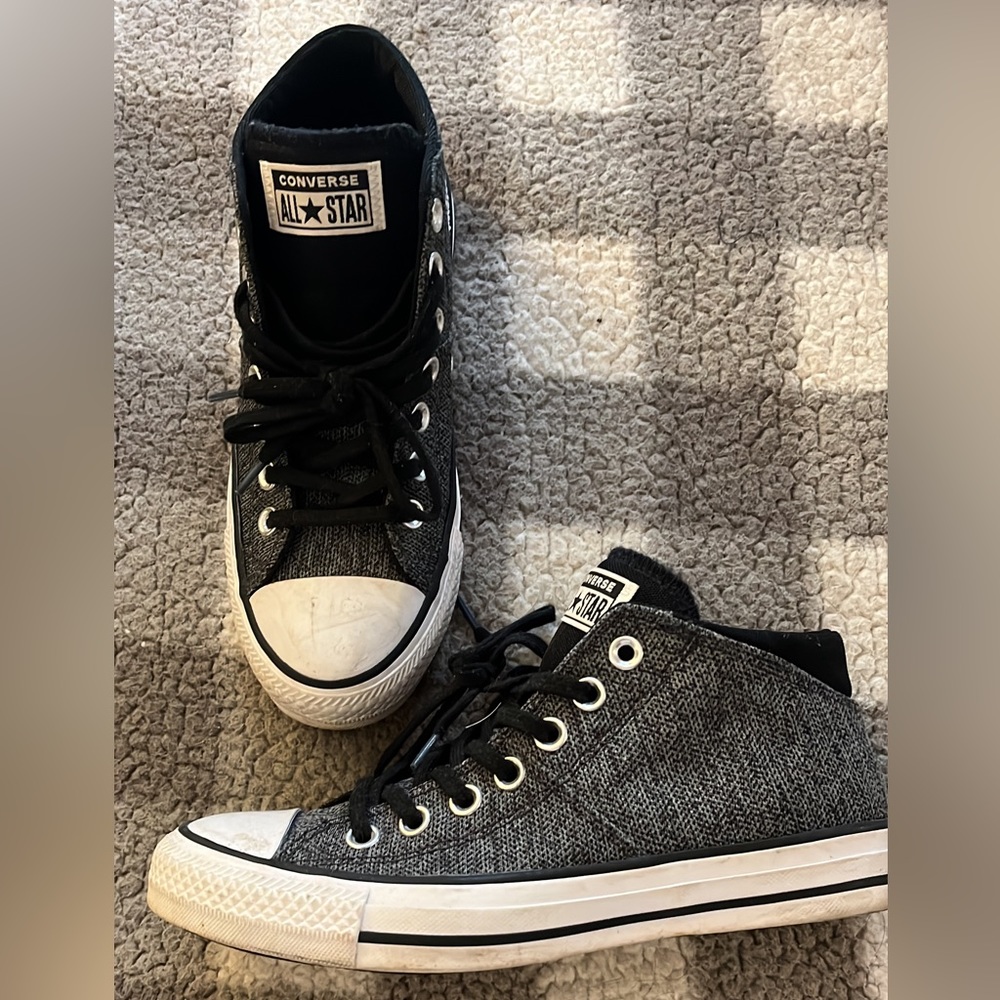 Converse high tops - grey/black